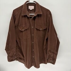 Filson Double Pocket Corduroy Button Up Shirt/Jacket Retro Barn Chore Men L